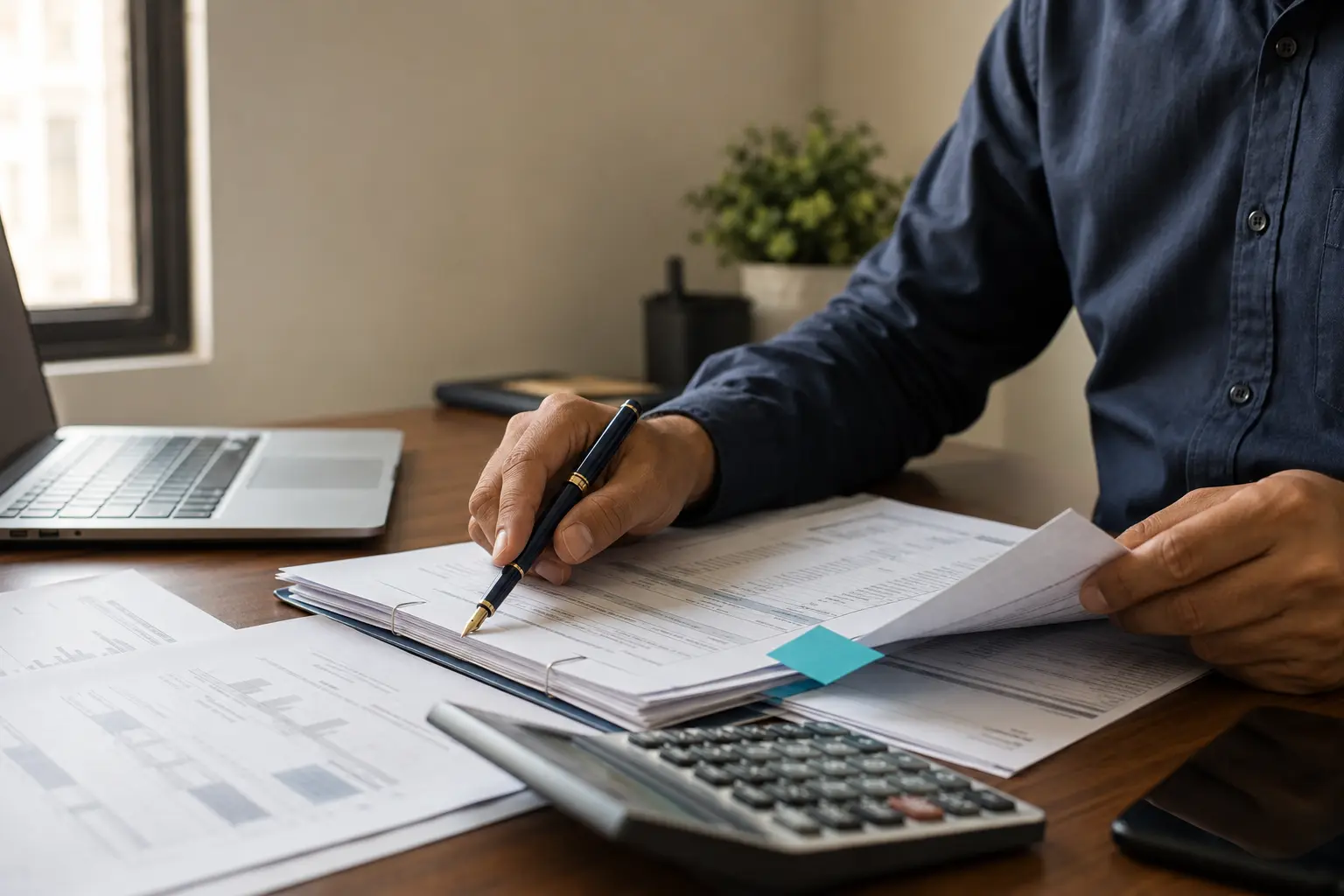 Pakistan tax filing tips shown through an organised document review workspace